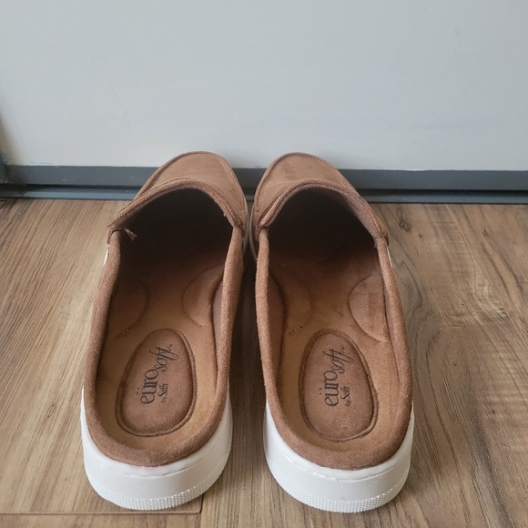 "NEW" Eurosoft Women's Suede Mules, Tan, Size 10 - Picture 6 of 7